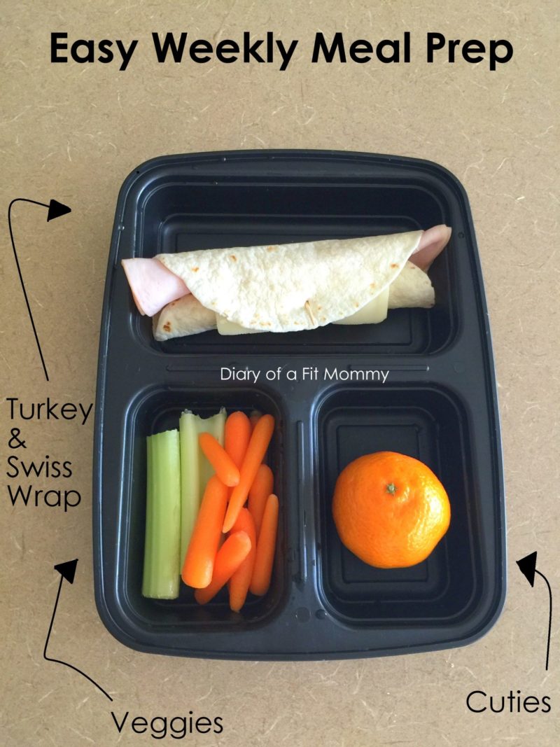 Meal Meal Prep: Turkey Wraps, Veggies, & Cuties - Diary of a Fit Mommy