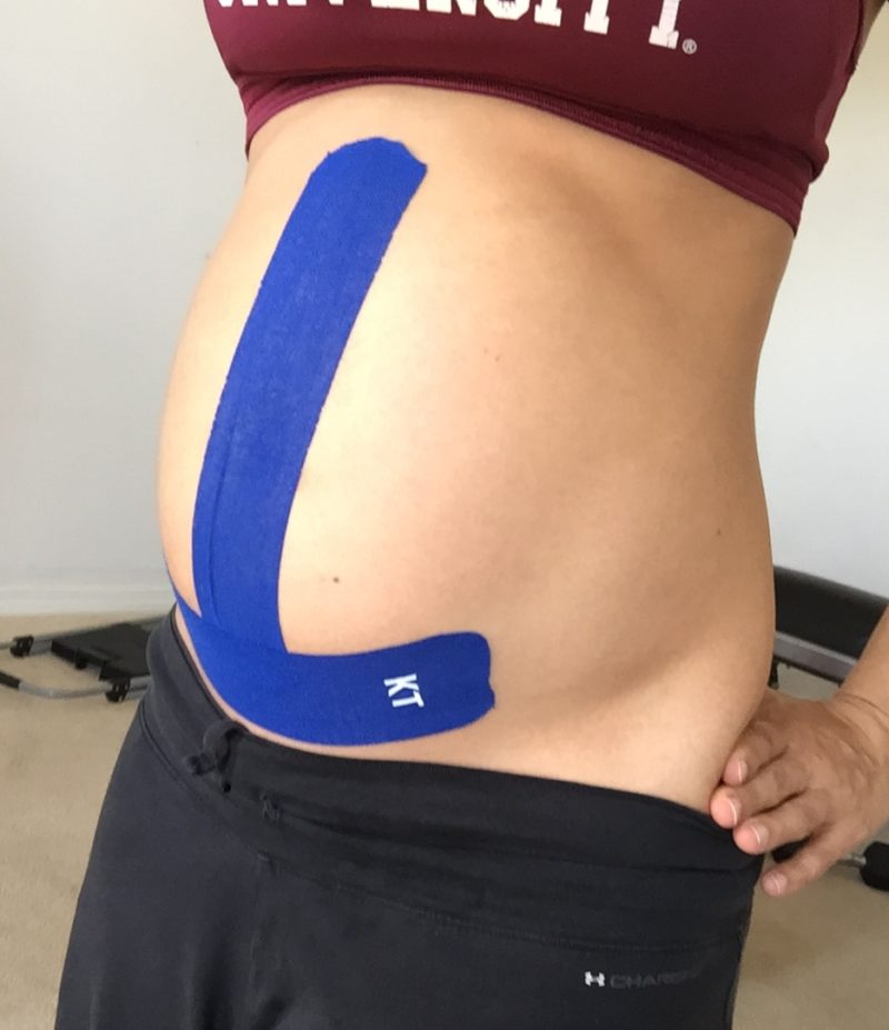 Kinesio Taping During Pregnancy +Techniques for the Pregnant Belly Diary of a Fit Mommy