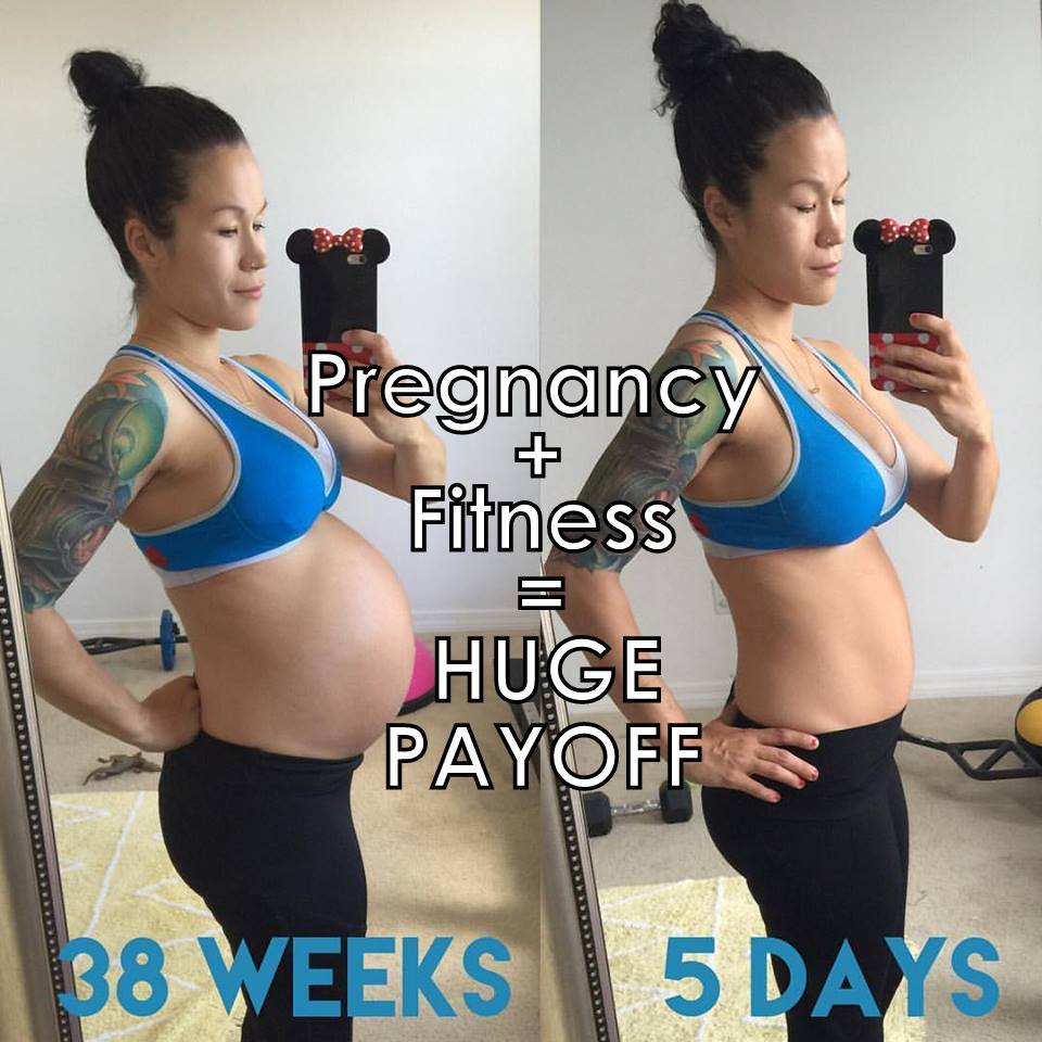 My Post-Partum Body Update: How I Got Back In Shape! - Front Roe