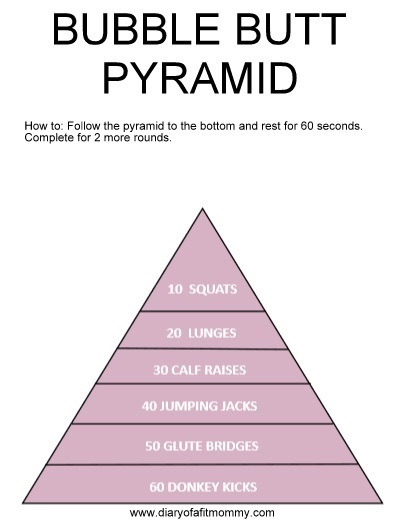 Exercise discount pyramid workouts