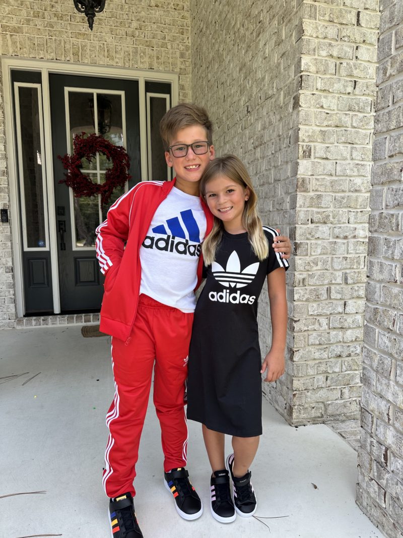 Mother and daughter matching adidas outfits on sale